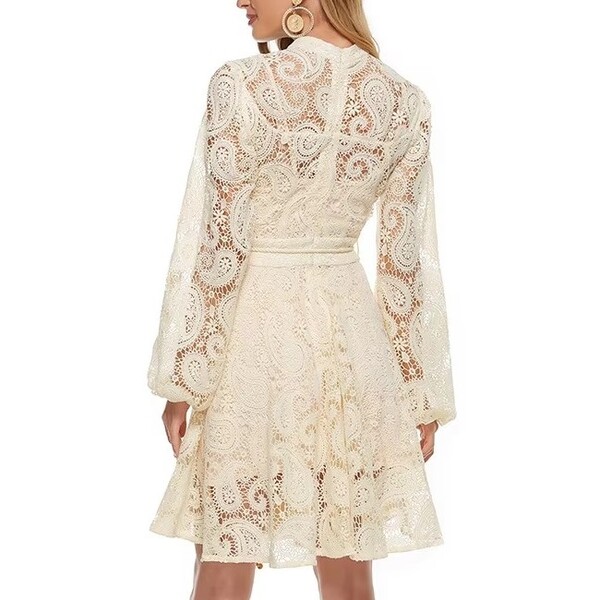 Elegant Chinese Hollow Out Dress
