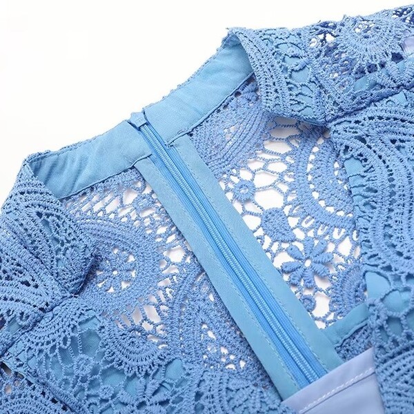 Elegant Chinese Hollow Out Dress