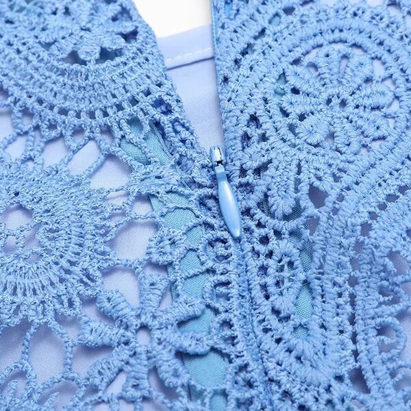 Elegant Chinese Hollow Out Dress