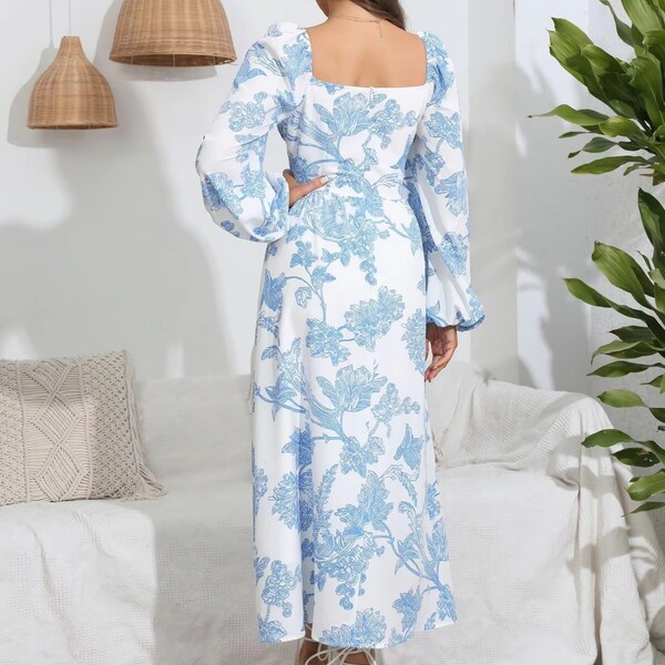 Fashion Womens Long Floral Dress