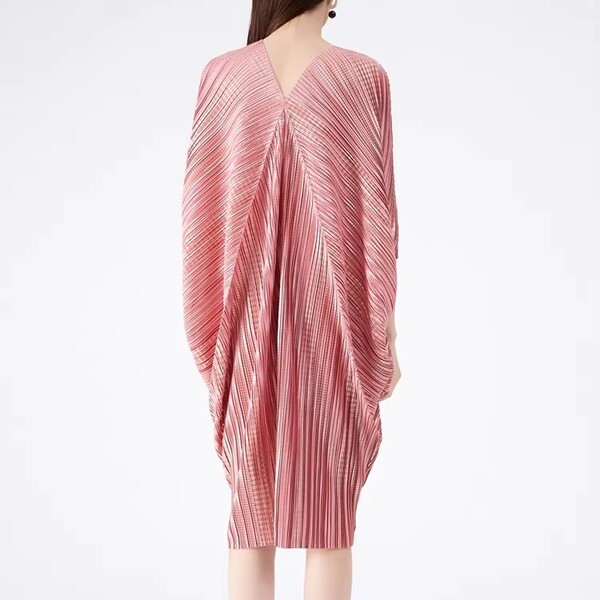 Womens Draped Crepe Vintage Pleated Skirt