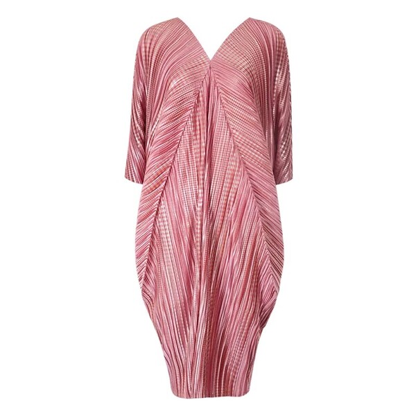 Womens Draped Crepe Vintage Pleated Skirt