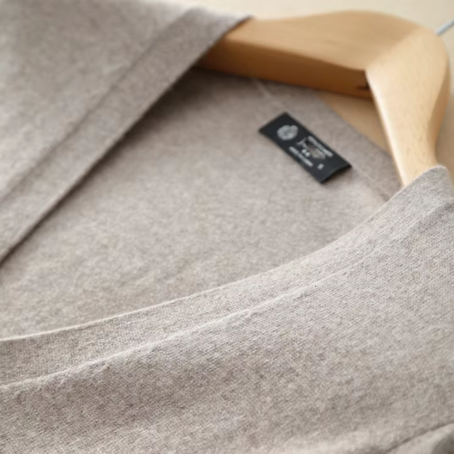 Autumn Mens V Neck Knitted Cashmere Cardigan