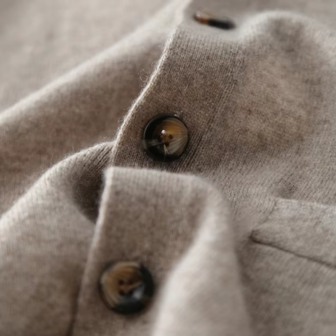 Autumn Mens V Neck Knitted Cashmere Cardigan