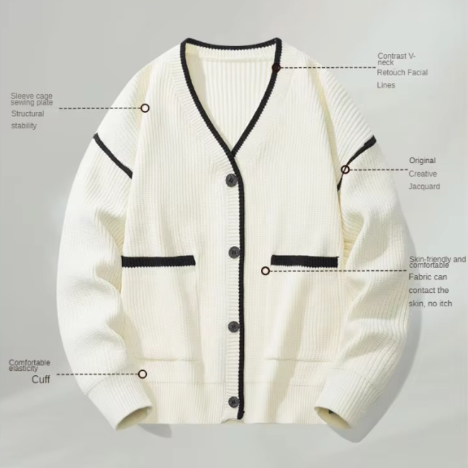 Wholesale 2 Pcs of Mens Crocheted Plus Size Cardigans