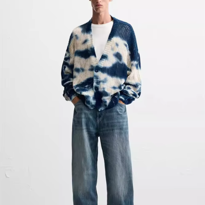 Autumn Mens Long Sleeve Cardigan