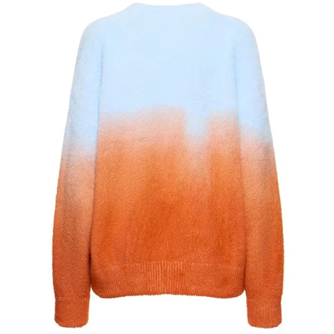 Mohair Fashionable Autumn Pullover Street Style Knitted Sweater