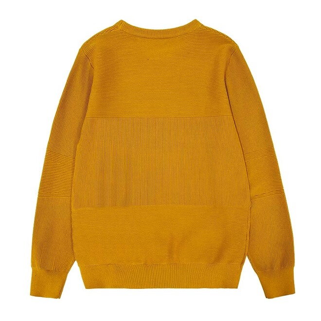Mens Breathable Knitted Sweater with Crew Neck