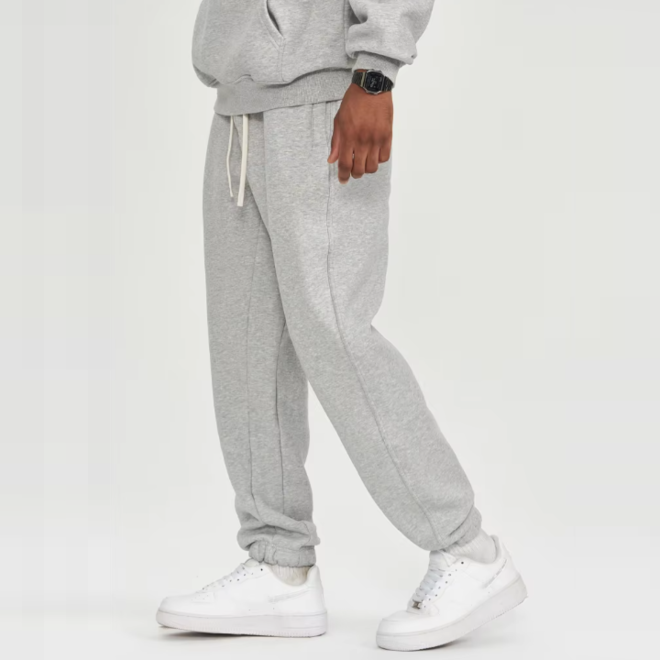 Mens Casual Sports Pants with Elastic Mid Waist