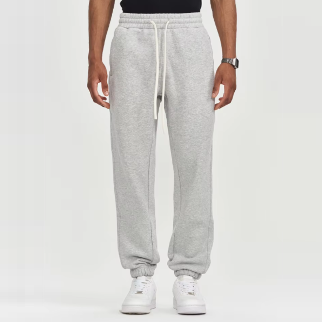 Mens Casual Sports Pants with Elastic Mid Waist