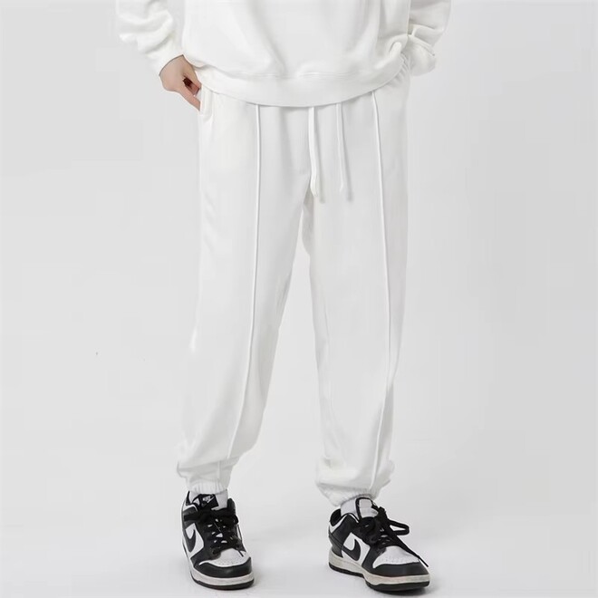 Wholesale 2 Prs of Mens Casual Cotton Elastic Waist Loose Fit Sports Sweatpants