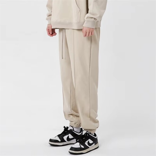 Wholesale 2 Prs of Mens Casual Cotton Elastic Waist Loose Fit Sports Sweatpants