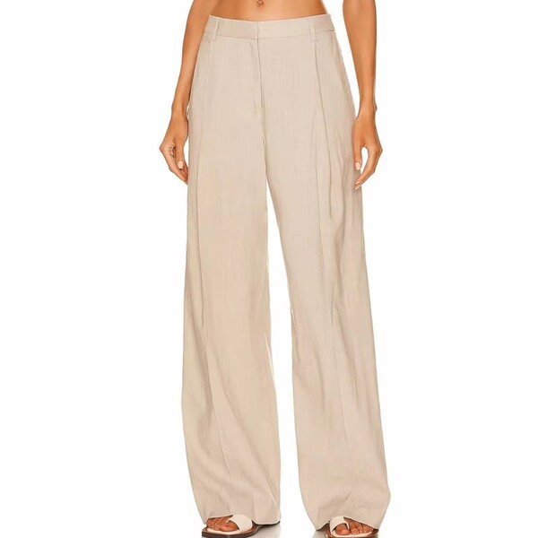 Womens High Waisted Elegant Wide Leg Pants