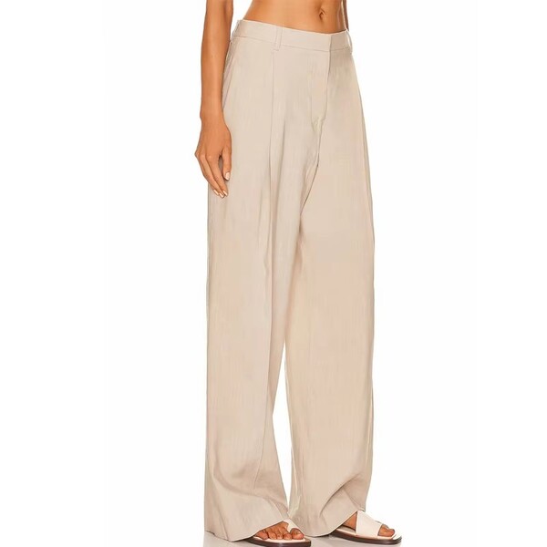 Womens High Waisted Elegant Wide Leg Pants