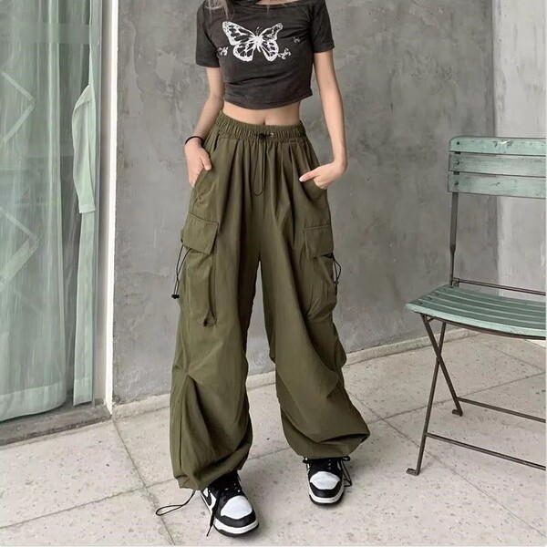 Womens Side Pocket Fashion Casual Pants
