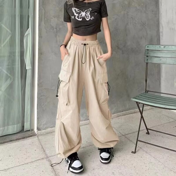 Womens Side Pocket Fashion Casual Pants