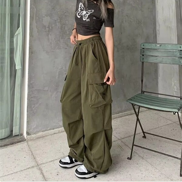 Womens Side Pocket Fashion Casual Pants