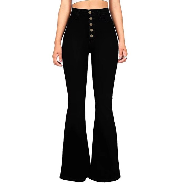 Womens High Waisted Flared Pants