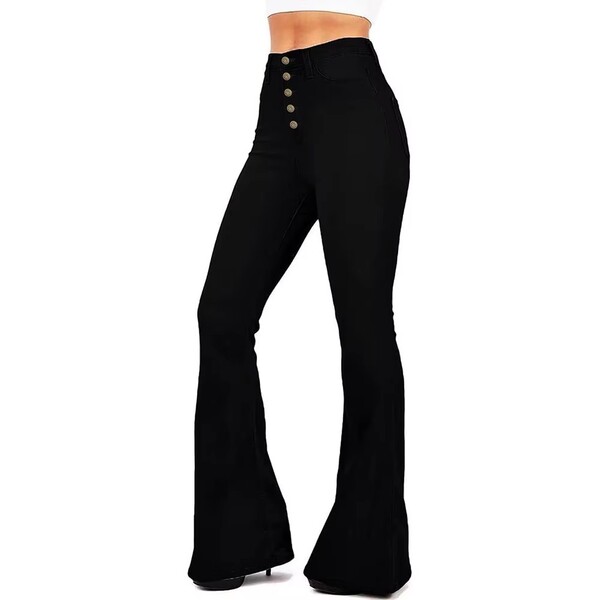 Womens High Waisted Flared Pants