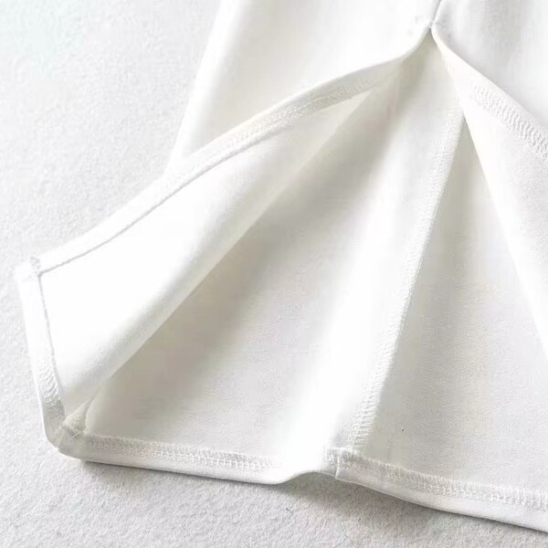 Fashion Solid Color Split Casual Straight Leg Pants
